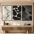 Abstract Flow with black frame