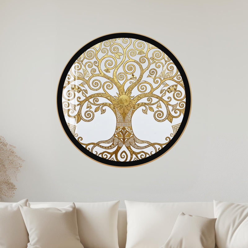 Golden Tree Of Life with black frame