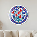 Ottoman Tulip Garden with white frame