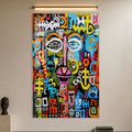 Urban Tribal Face in a modern room