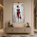 Scarlet City Chic with gold frame