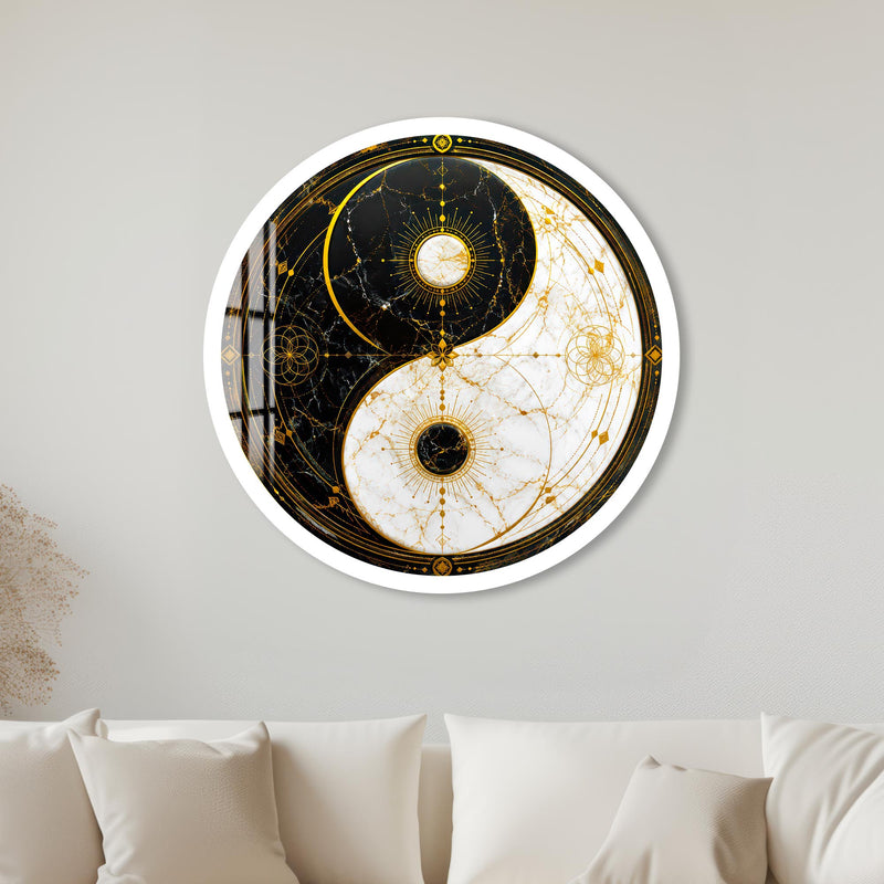 Celestial Yin Yang with white frame