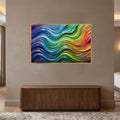 Chromatic Flow with gold frame