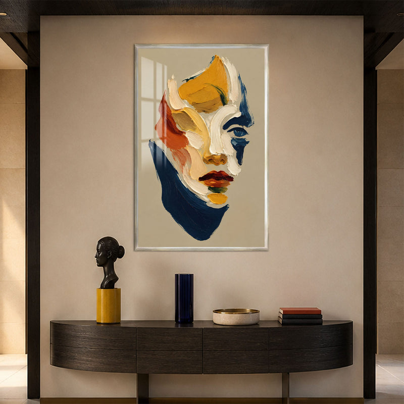 Artronauts Glass Print 12x18 cm | 4.7"x7.1" / Silver Painted Muse Glass Wall Art