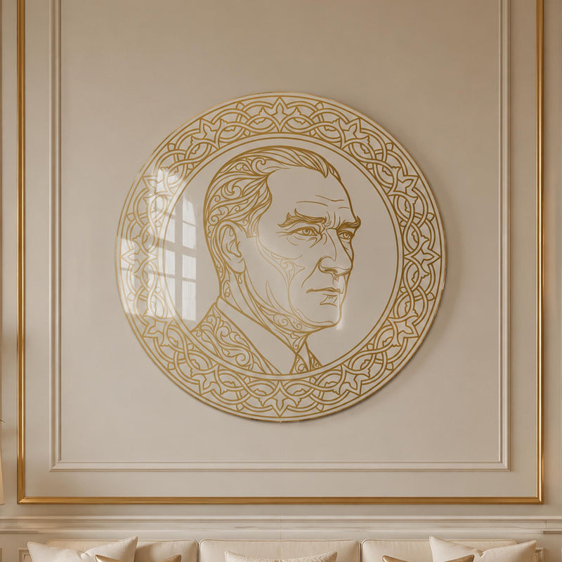 Golden Portrait Medallion lifestyle view