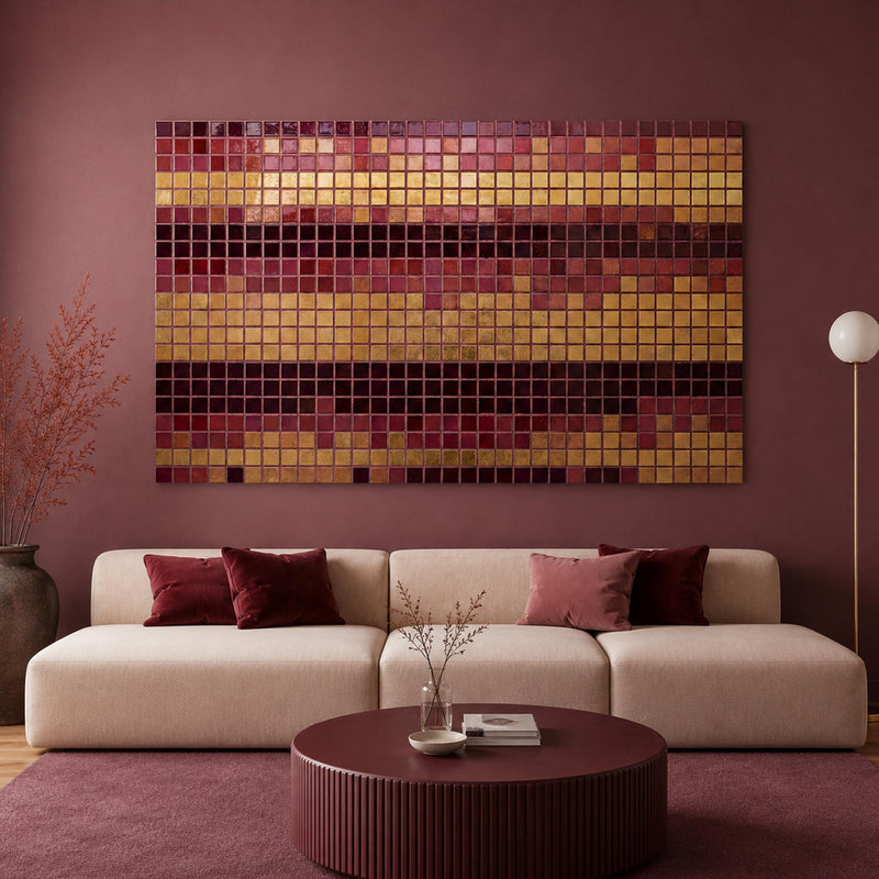 Crimson Mosaic Rhythm lifestyle view