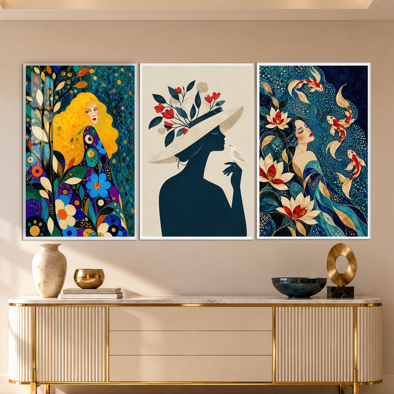 Botanical Women with white frame