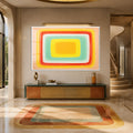 Warm Nested Rectangles with white frame