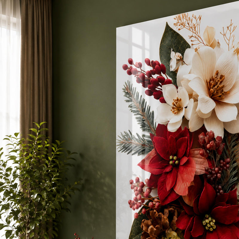 Festive Poinsettia Bouquet lifestyle view