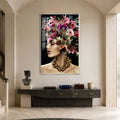 Butterfly Blossom Muse with silver frame