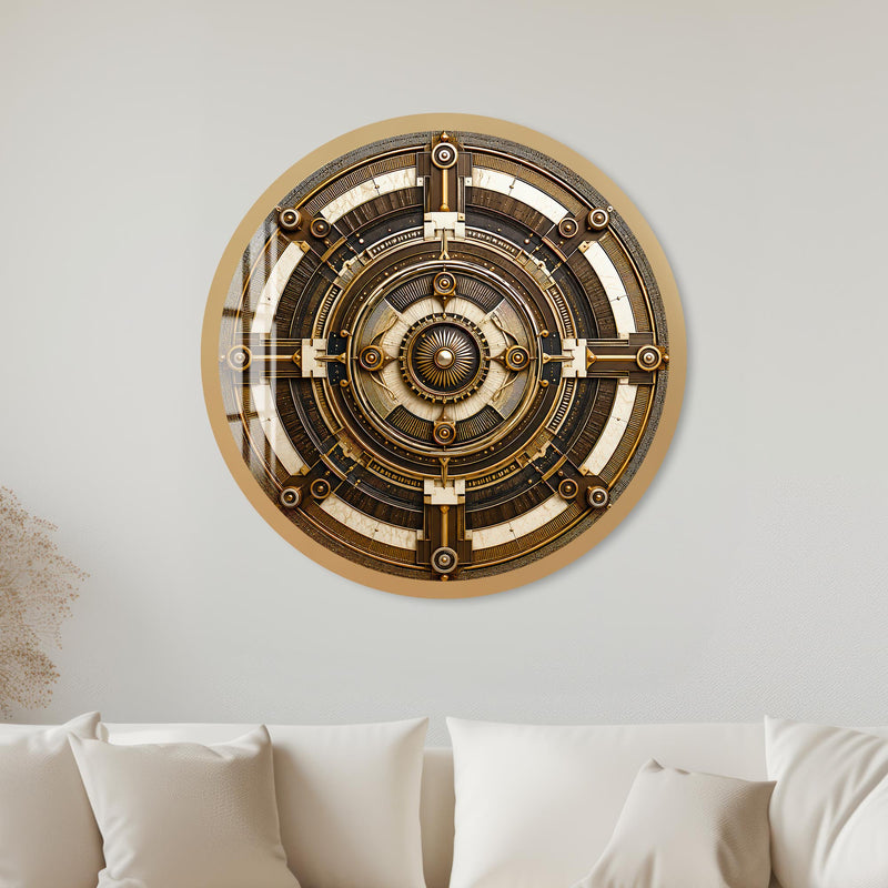 Gilded Celestial Mechanism with gold frame