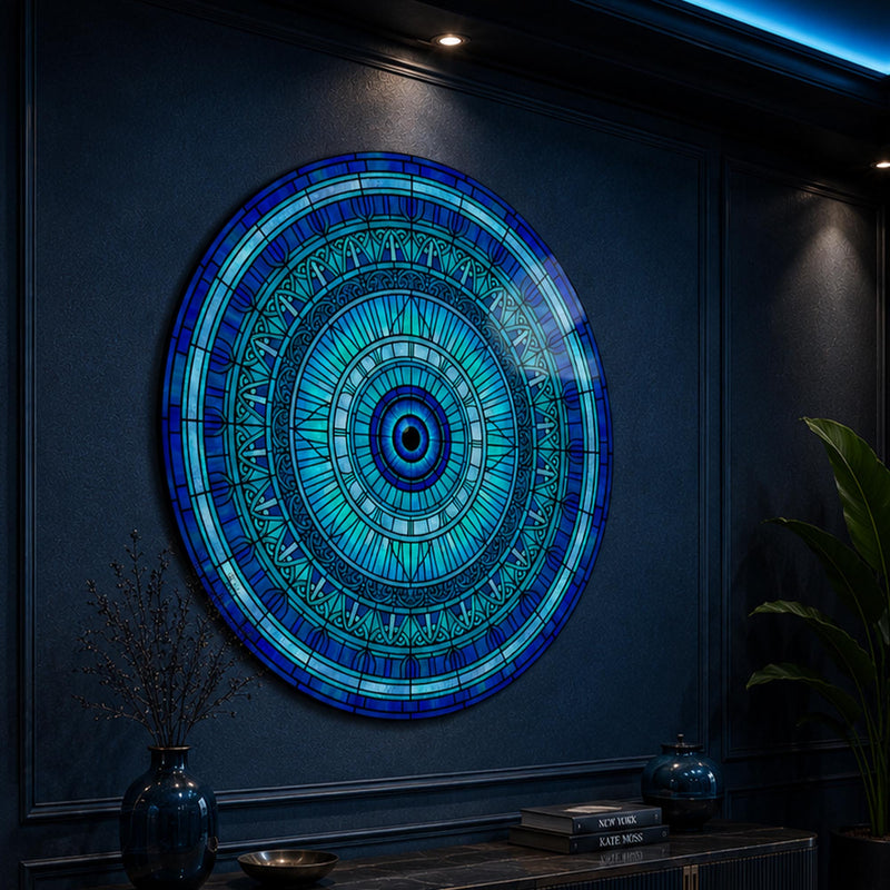 Turquoise Filigree Evil Eye Mandala lifestyle view