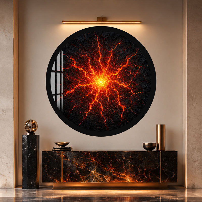 Molten Earth with black frame