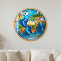 Vibrant Earth with gold frame
