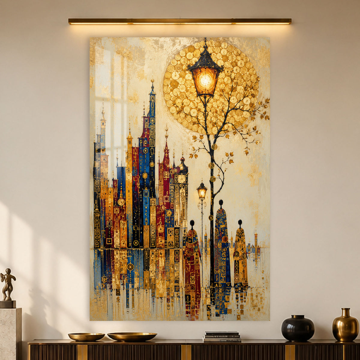 Golden City Promenade in a modern room