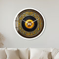 Ornate Golden Record with white frame