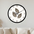 Neutral Botanical Leaves with black frame