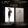 Midnight Elegance — tempered glass, ultra HD print, ready to hang