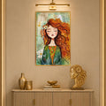 Wildflower Reverie with gold frame