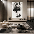 Artronauts Glass Print Ink Cloud Woman Glass Wall Art