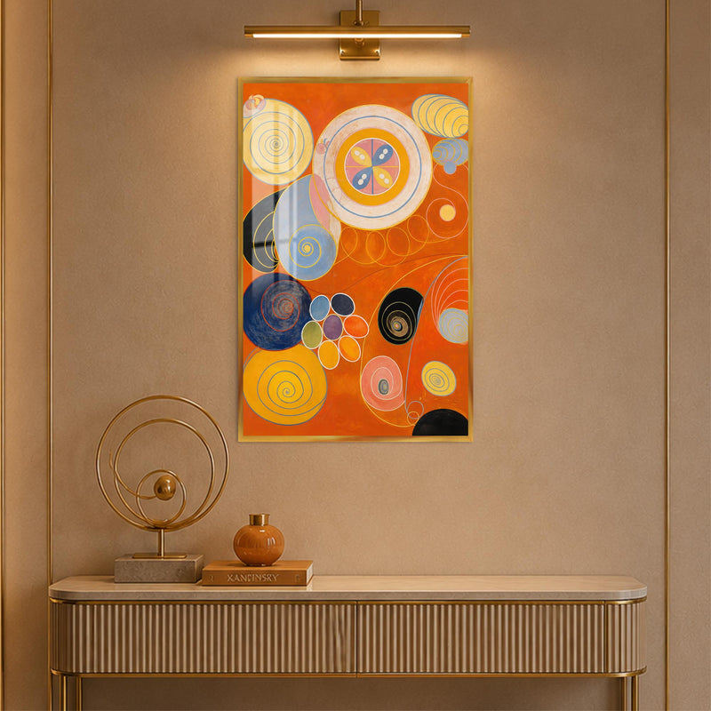 Radiant Spiral Harmony with gold frame