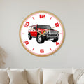 Red Off-Road Adventure with gold frame