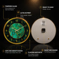 Emerald Gold Marble — tempered glass, ultra HD print, ready to hang