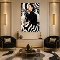 Woman Among White Cranes lifestyle view