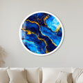 Azure Gold Veins with white frame