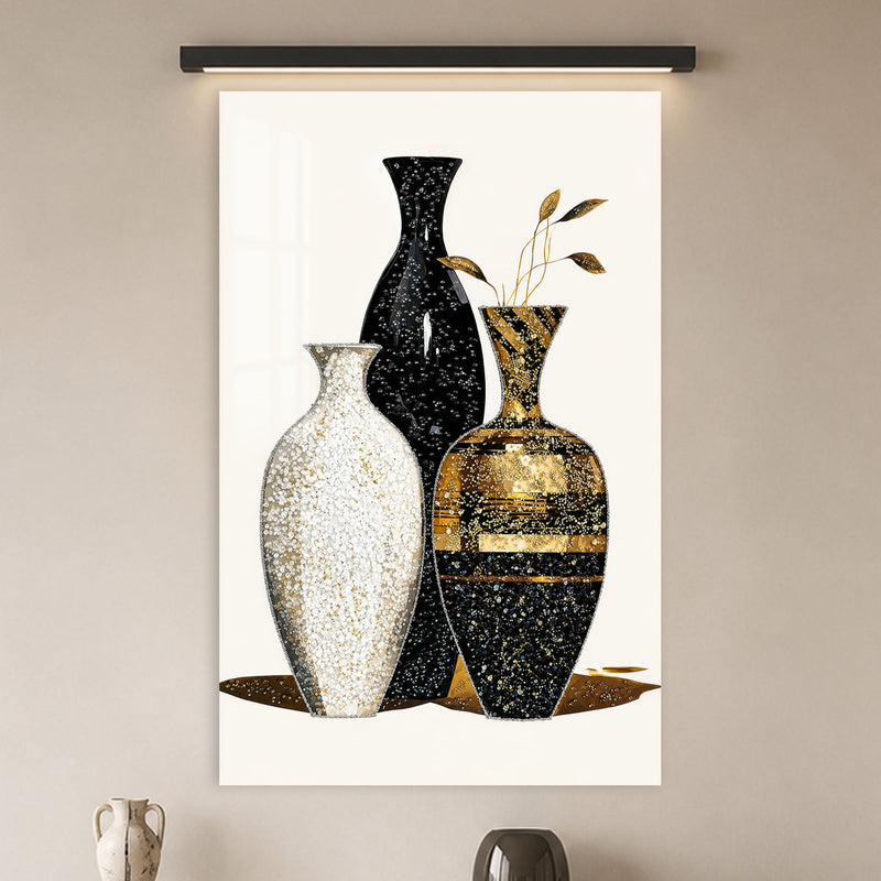 Gilded Vessels in a modern room