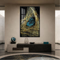 Turquoise Cosmic Core with black frame