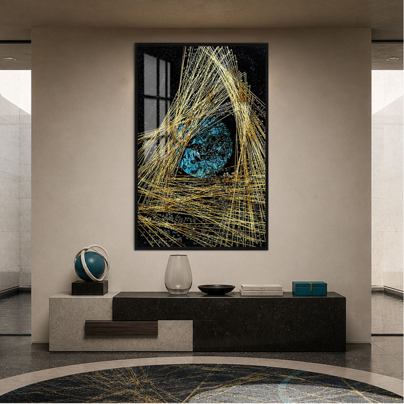 Turquoise Cosmic Core with black frame