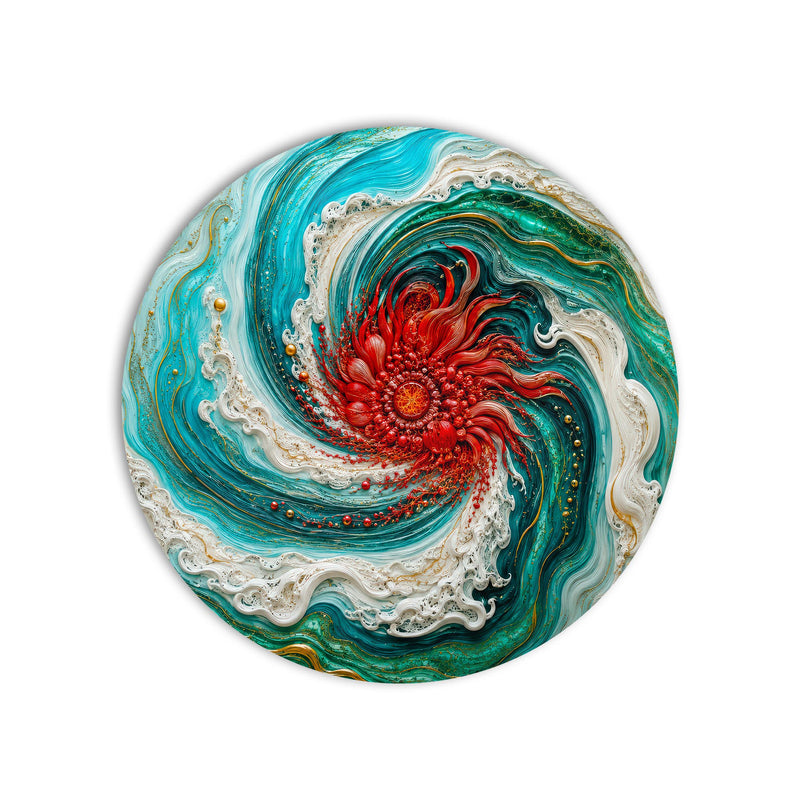 Coral Tide Swirl product shot on white background