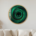 Emerald Vortex with gold frame