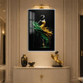 Emerald Golden Dancer with white frame