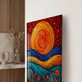Artronauts Glass Print Spiral Sun Meadow Glass Wall Art