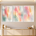 Pastel Harmony with white frame