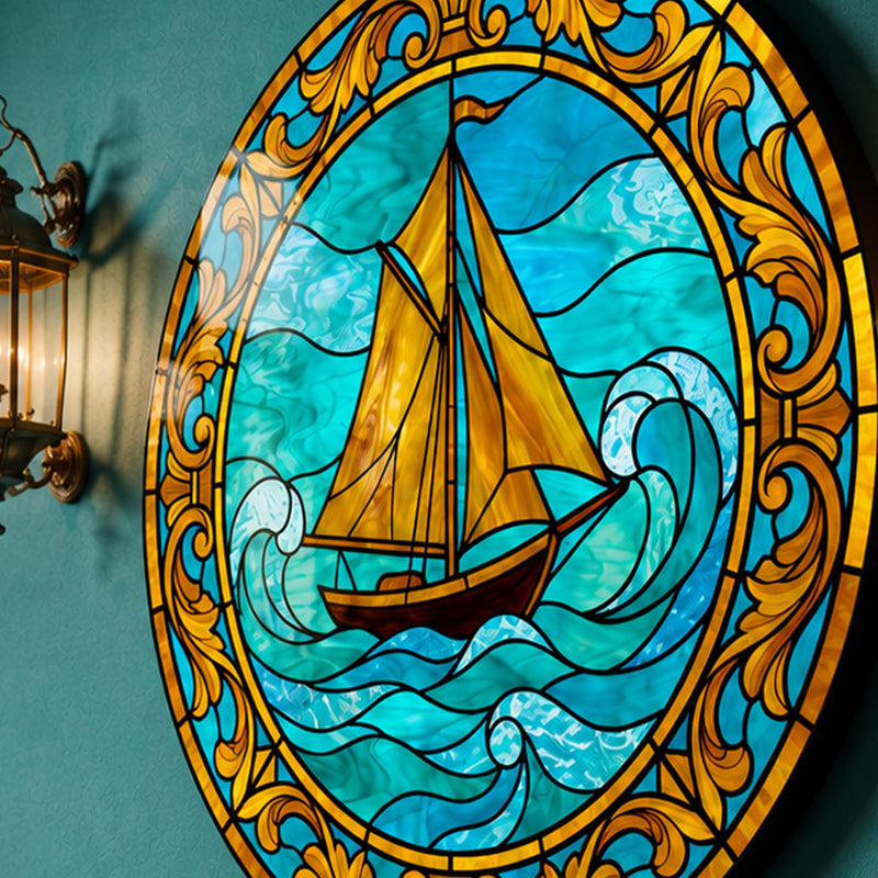 Amber Sailboat Turquoise Waves lifestyle view