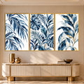 Blue Botanical with gold frame