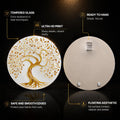 Golden Tree Of Life — tempered glass, ultra HD print, ready to hang