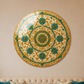 Turquoise Arabesque — tempered glass, ultra HD print, ready to hang