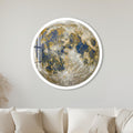 Gilded Moon with white frame