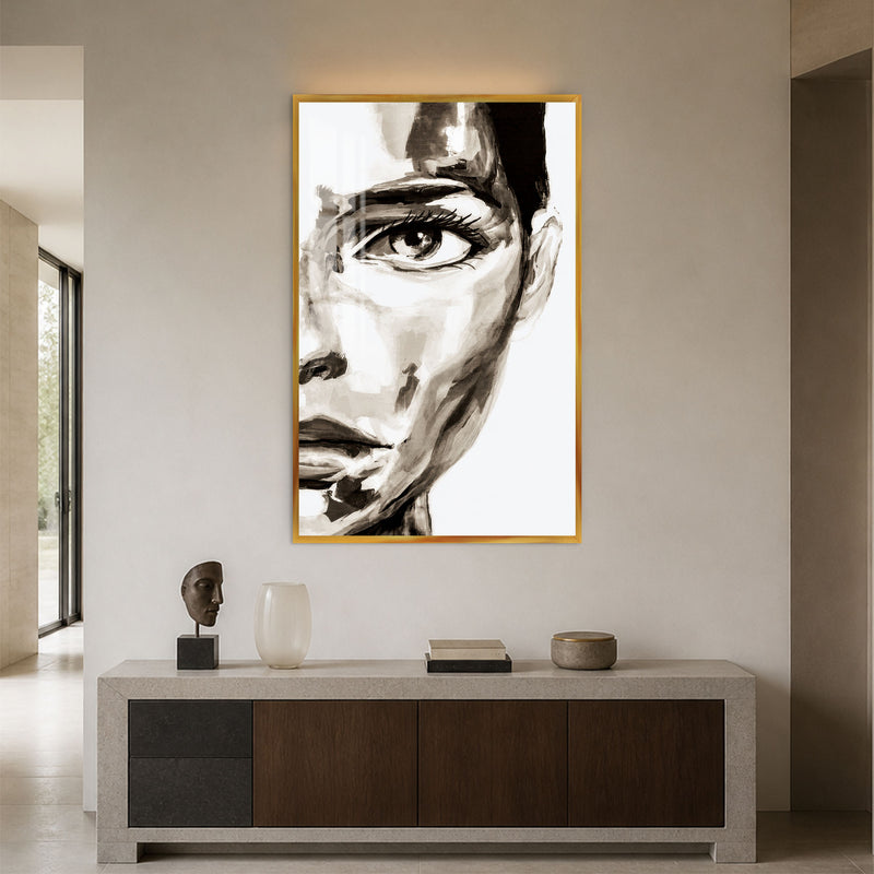 Half Seen with gold frame