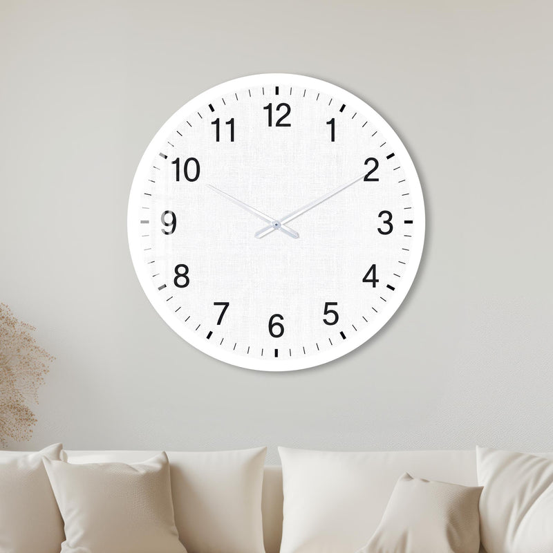 Minimalist Linen Face with white frame