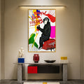 Follow Your Dreams Chimp with gold frame