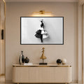 Monochrome Fashion Silhouette with black frame
