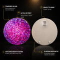 Magenta Crystal Bloom — tempered glass, ultra HD print, ready to hang