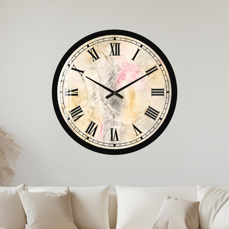 Pastel Marble Roman with black frame