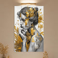 Artronauts Glass Print Golden Botanical Muse Glass Wall Art