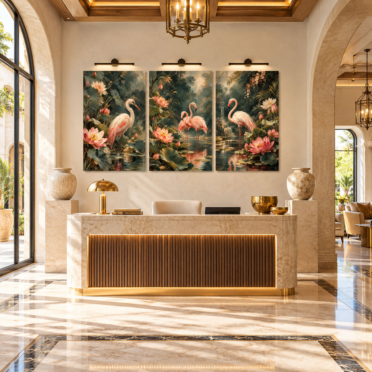 Flamingo Lotus lifestyle view